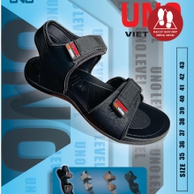 SANDAL UNO MODEL2 QUAI DÙ ĐẾ CAO SU 2 CỠ NAM-NỮ MÀU ĐEN