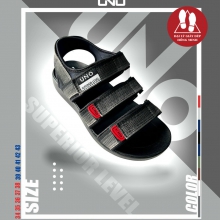 SANDAL UNO 3 QUAI 2 CỠ NỮ-NAM MÀU XÁM MUỐI TIÊU