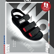 SANDAL UNO 3 QUAI 2 CỠ NỮ-NAM MÀU ĐEN