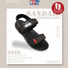 SANDAL UNO 2 QUAI 2 CỠ NỮ-NAM PHA MÀU ĐEN NÂU