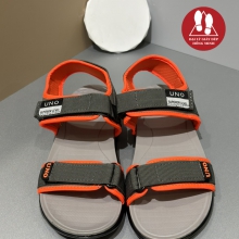 SANDAL UNO 2 QUAI CLASSIC 4 CỠ TRUNG-ĐẠI-NỮ-NAM MÀU XÁM CAM