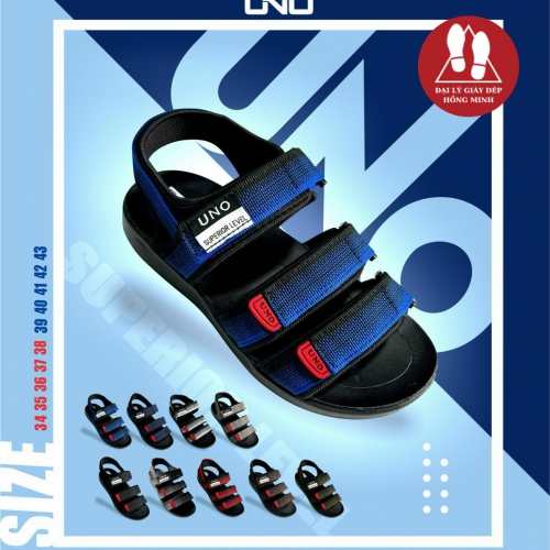 SANDAL UNO 3 QUAI 2 CỠ NỮ-NAM MÀU XANH DƯƠNG