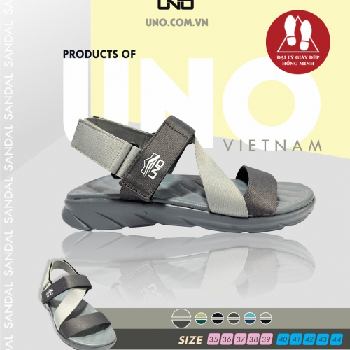 SANDAL UNO QUAI Z THÁO HẬU 2 CỠ NAM-NỮ MÀU XÁM