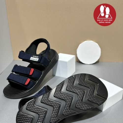 SANDAL UNO 3 QUAI 2 CỠ NỮ-NAM MÀU XANH ĐEN