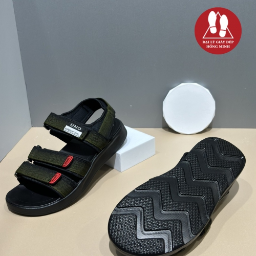 SANDAL UNO 3 QUAI 2 CỠ NỮ-NAM MÀU RÊU