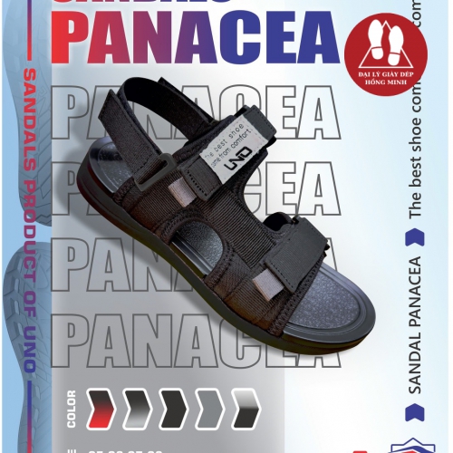 SANDAL UNO PANACEA MÀU ĐEN